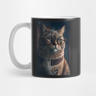 Cool portrait of a Cat Mug